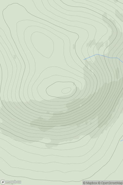 Thumbnail image for Beinn Dubhain [Tongue to Wick and Helmsdale] showing contour plot for surrounding peak